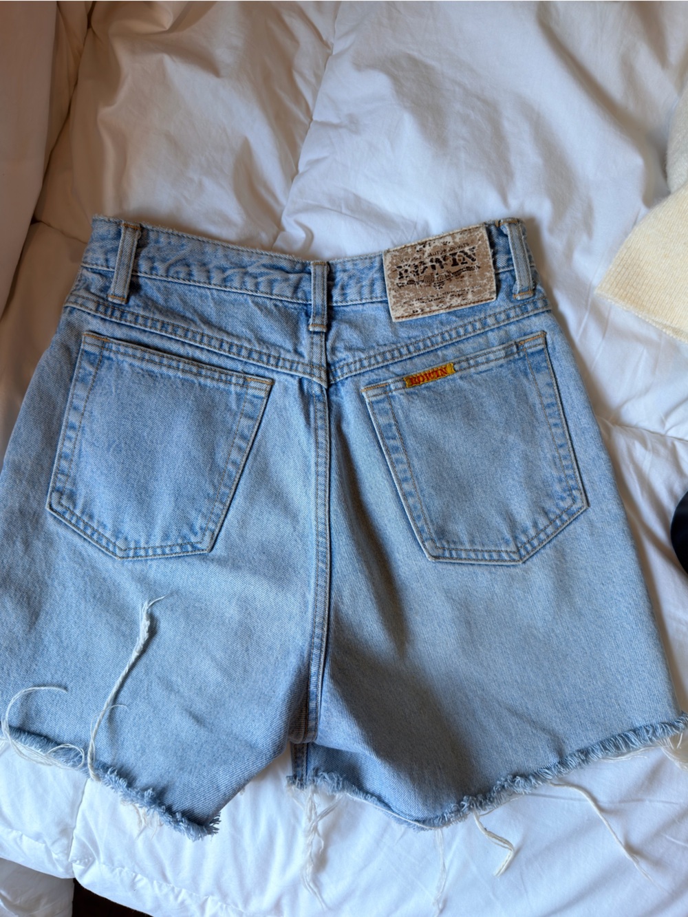 VINTAGE Light Wash Denim Cutoff Shorts